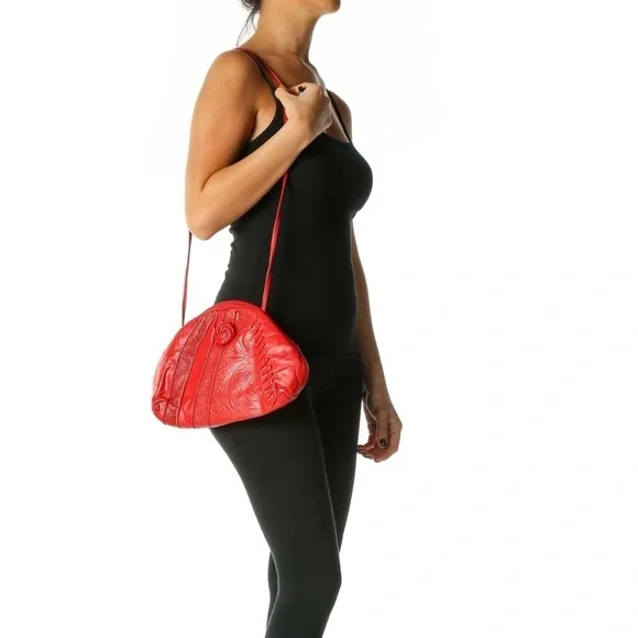 SilkRoll Red Crossbody Bag - Picture 2 of 4